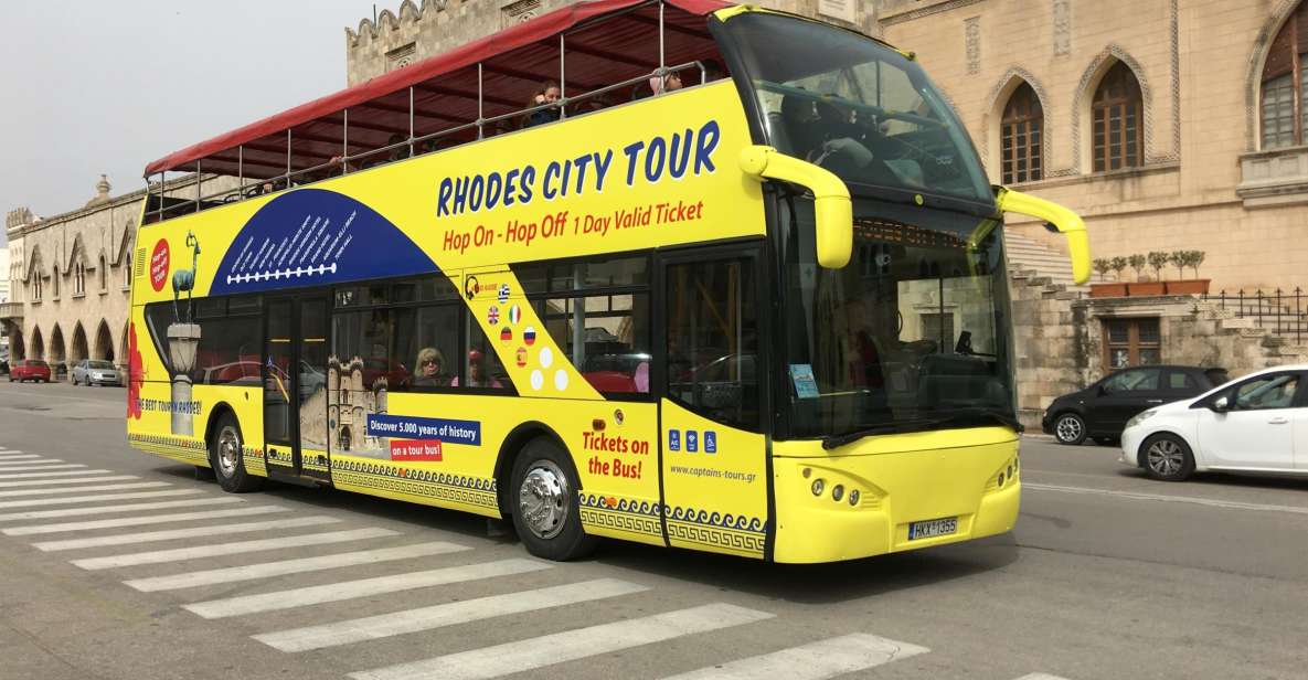 Visite de la ville de Rhodes en bus